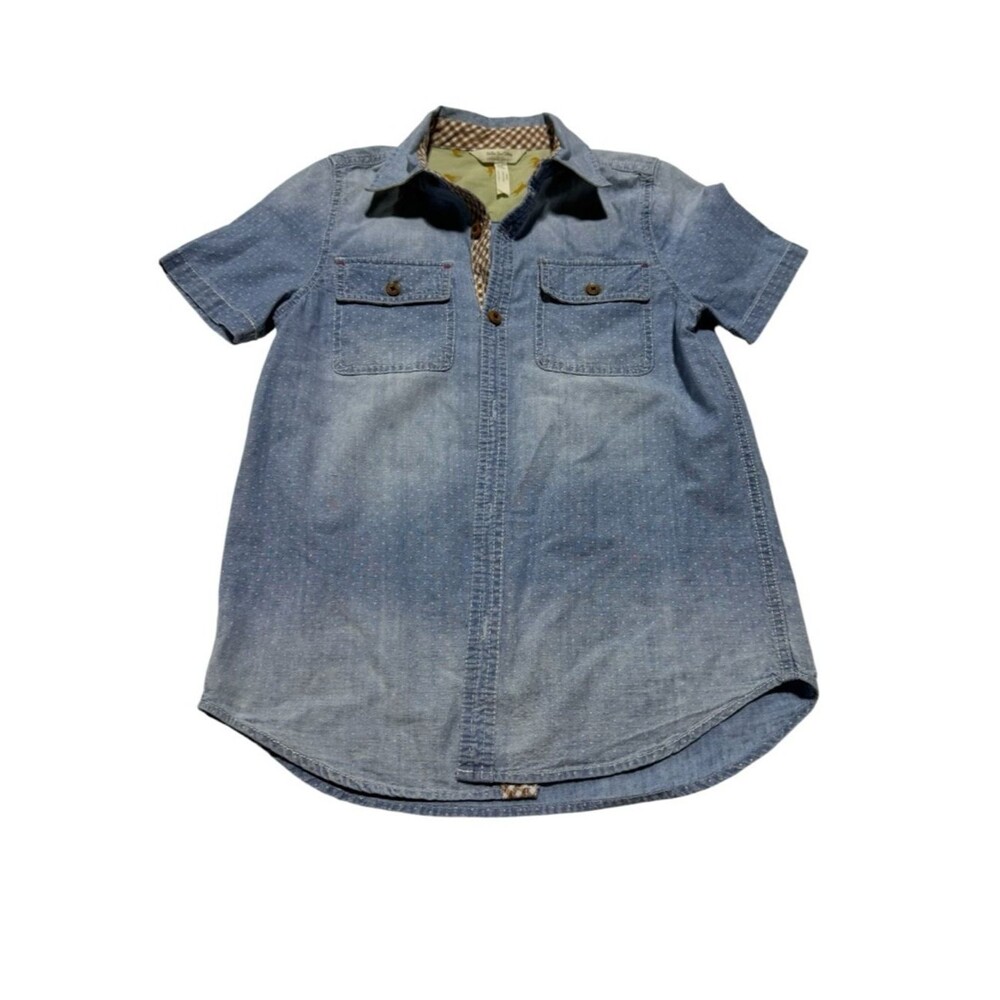 Matilda Jane x Jonanna Gaines Magnolia Western Short Sleeve Jean Shirt